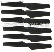 MJX X600 RC Quadcopter parts-10 Main rotor blades,Propellers(6pcs)-Black